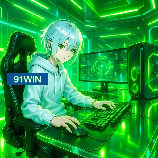Imagem promocional do app oficial 91WIN destacando a conveniência de jogar cassino online pelo celular ou navegador