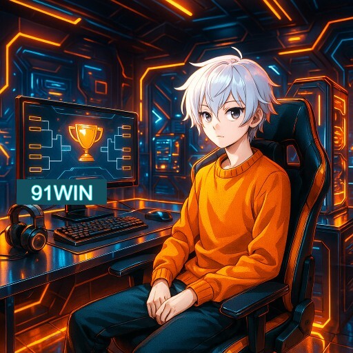 Imagem promocional do app oficial 91WIN destacando a conveniência de jogar cassino online pelo celular ou navegador