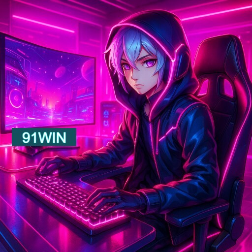 Imagem promocional do app oficial 91WIN destacando a conveniência de jogar cassino online pelo celular ou navegador